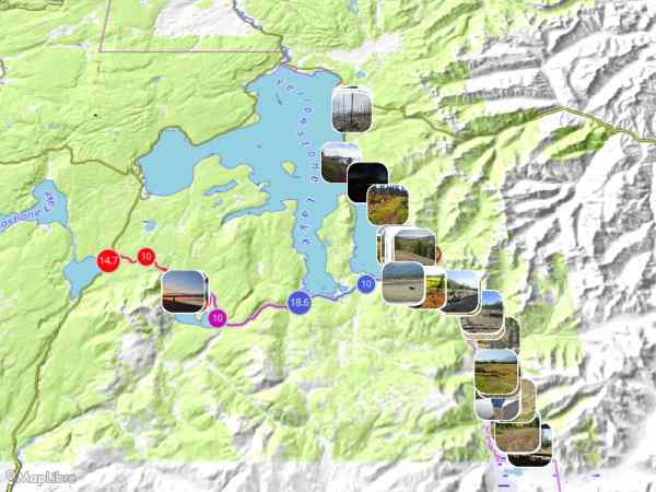 Map 'The Thorofare, Yellowstone National Park, September 2024.  Read about it:  https://welcomingjourneys.substack.com/'