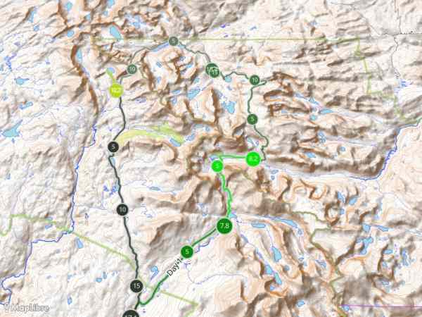 Map 'Chris & Phil visit the Wind Rivers - Cirque of Towers, August 2022.  Read about it: https://welcomingjourneys.substack.com/'