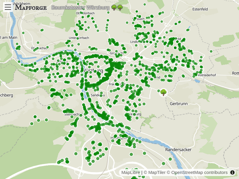 Map 'Baumkataster Würzburg 🌳🌳'