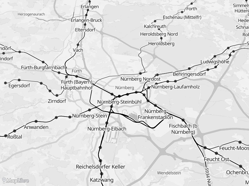 Map 'Bahnstrecken'