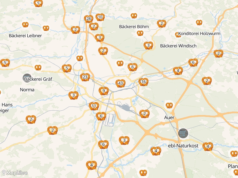 Map 'Food Shops'