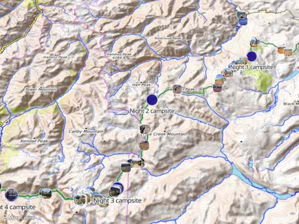Map 'The Colorado Trail in the San Juans -- 2002 -- see a write up: https://welcomingjourneys.substack.com/'