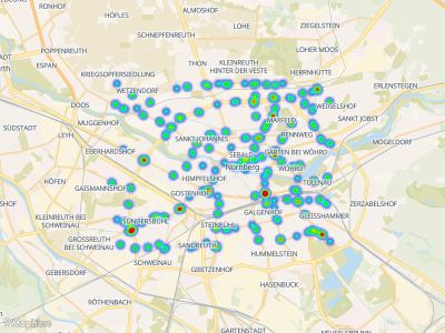 Map 'Heatmap Bus Stops'