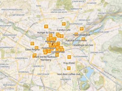 Map 'Free Wifi'