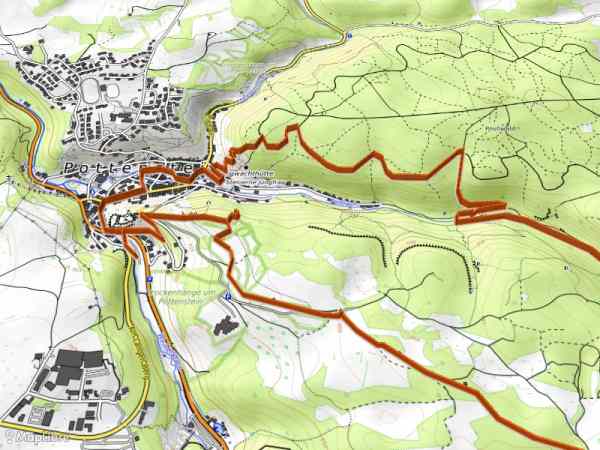 Map 'Pottenstein, Himmelsleiter, Ruine Hollenberg, Püttlachtal'