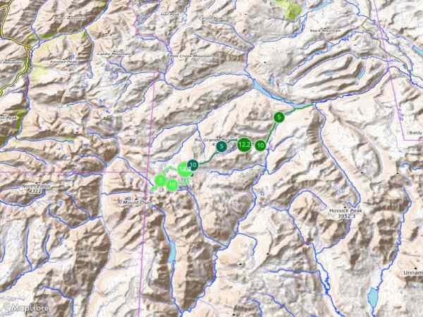 Map 'Chris & Phil visit The Window in the  Weminuche Wilderness, July 2021'