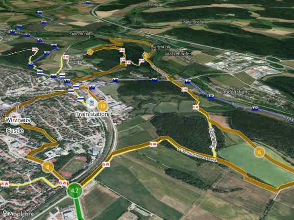 Map 'Hike around Parsberg'