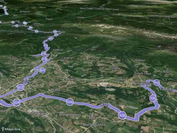 Map 'Via Claudia Augusta'