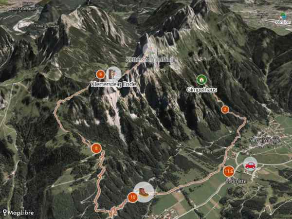 Map 'Friedberger Klettersteig'