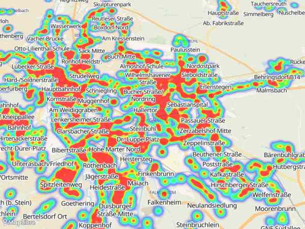 Map 'Heatmap Bus Stops'