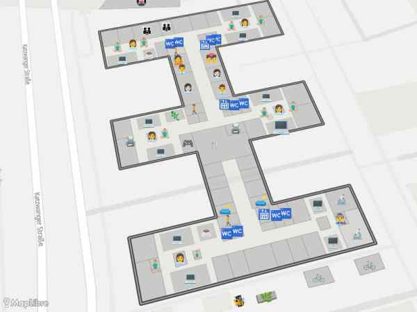 Map 'Example: Office layout'