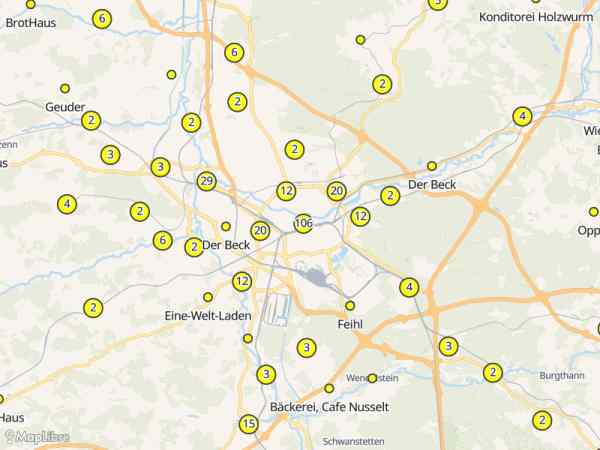 Map 'Was hat Sonntags offen?'