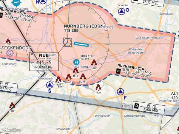 Map 'VFR Luftfahrtkarte'