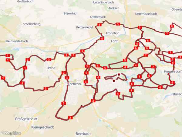 Map 'Wanderwege Eckental'