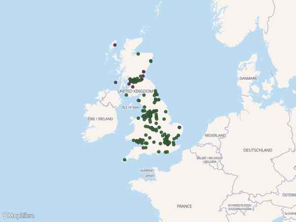 Map 'GB Credit Unions '