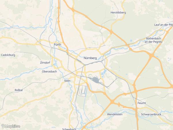 Map 'Stadtteile Nürnberg'