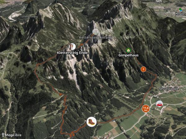Map 'Friedberger Klettersteig'
