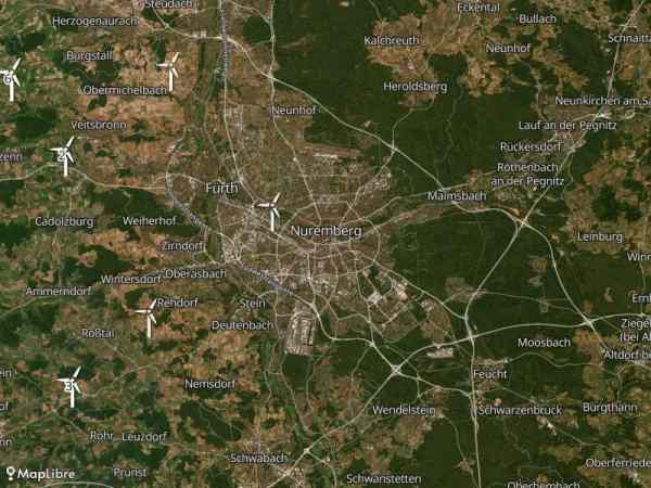Map 'Wind turbines'