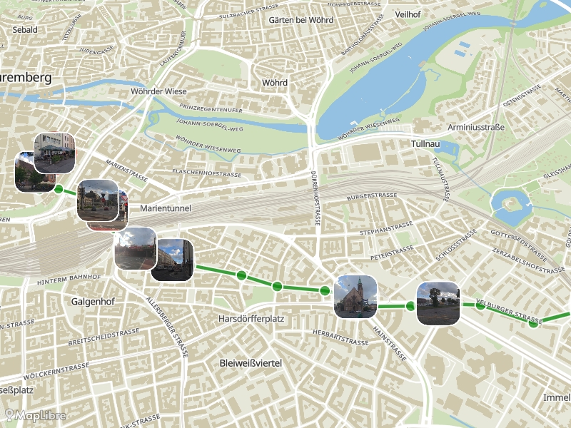 Map 'Sightseeing Nürnberg '