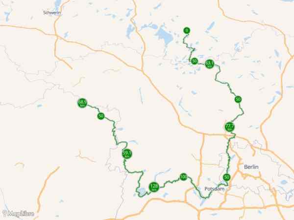 Map 'Bicycle Touring: Havel-Radweg'