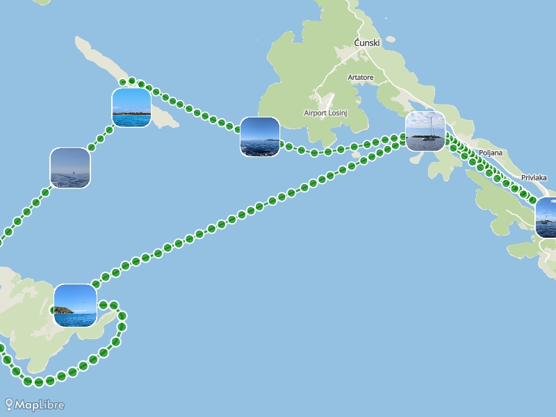 Map 'Lošinj Boat Tour'